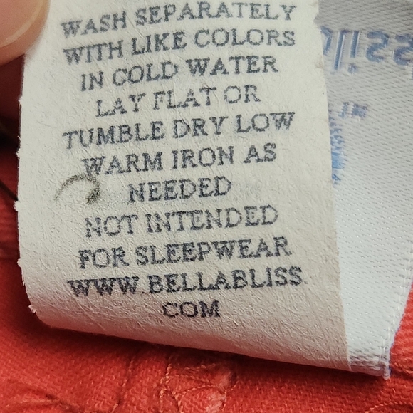 Bella Bliss Breakers Red Wilson Cotton Shorts Size 12 - Picture 8 of 14